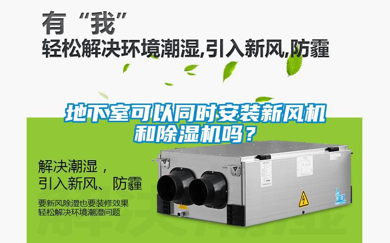 地下室可以同時安裝新風機和除濕機嗎？