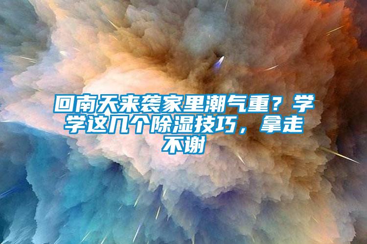 回南天來襲家里潮氣重？學學這幾個除濕技巧，拿走不謝