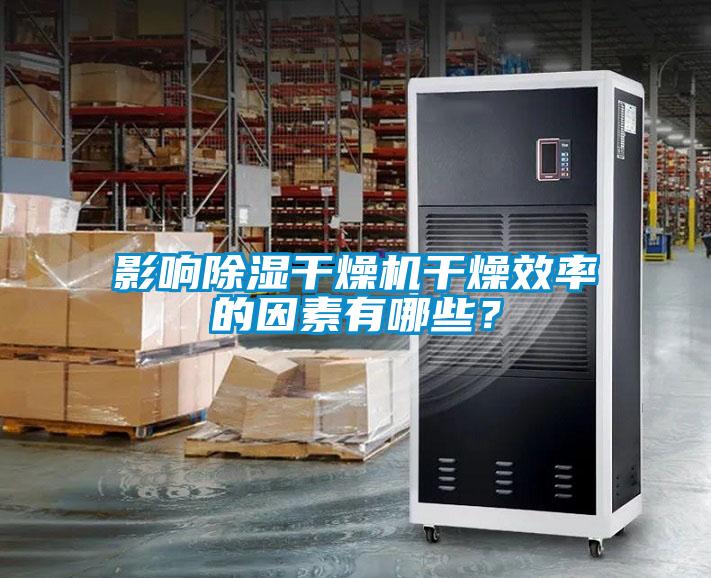 影響除濕干燥機(jī)干燥效率的因素有哪些？