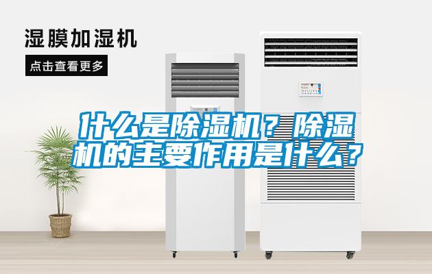 什么是除濕機？除濕機的主要作用是什么？