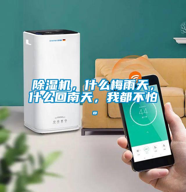除濕機(jī)，什么梅雨天，什么回南天，我都不怕。