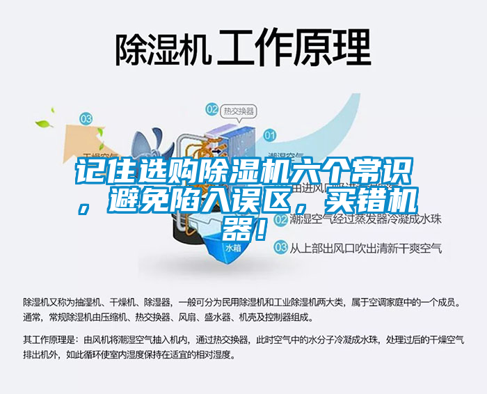 記住選購除濕機(jī)六個(gè)常識，避免陷入誤區(qū)，買錯(cuò)機(jī)器！