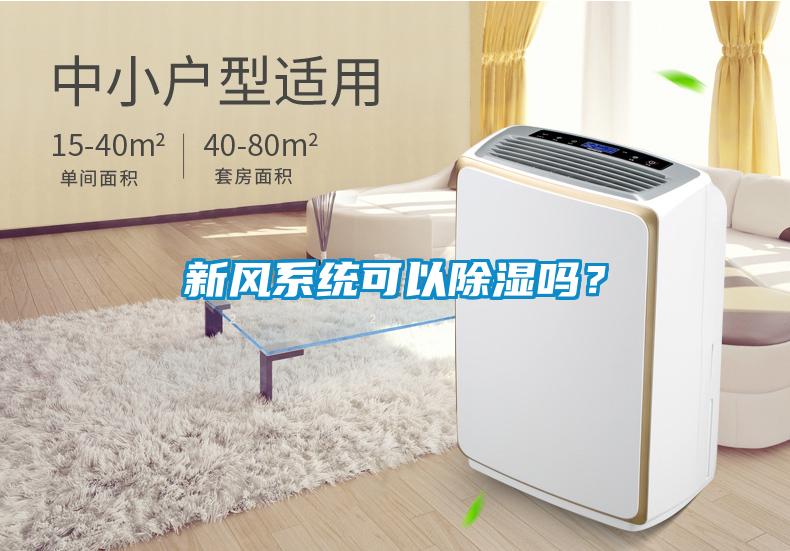 新風系統可以除濕嗎？